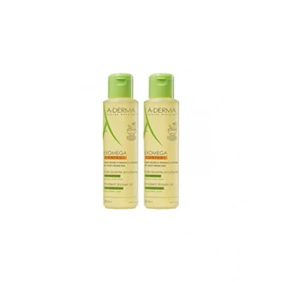 Immagine di A DERMA Exomega Control Olio detergente emolliente contro i graffi, 2 x 500 ml