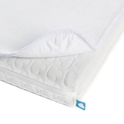 Immagine di AEROSLEEP Essential Pack 2 in 1: Materasso + SafeSleep 3D Protector Culla Qualità superiore Regolazione della temperatura Assorbimento dell&#039;umidità 100% PES 120 x 60 cm Bianco