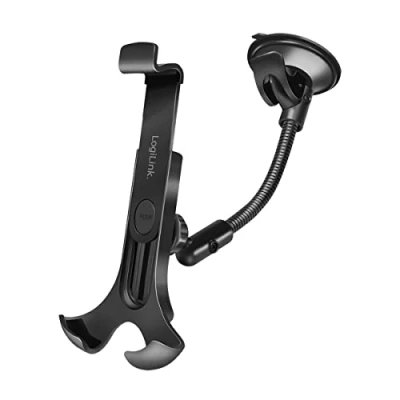Immagine di LOGILINK aa0102 Smartphone Universale Supporto da Auto per Parabrezza con Ventosa Resistente e 360 Gradi Girevole Nero