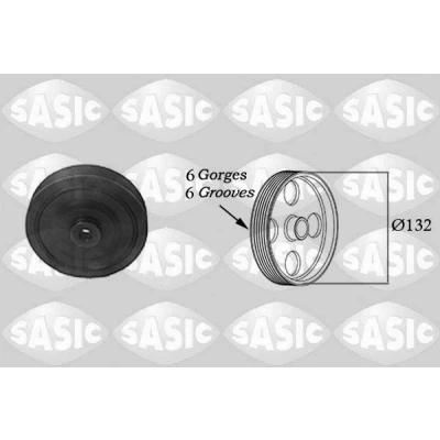 Immagine di SASIC 2154003 Puleggia Albero Motore 132 RENAULT: Megane Scenic