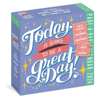 Immagine di Today Is Going to Be a Great Day! 2024 Calendar: 365 Days of Words Inspire and Art Keep