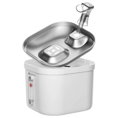 Immagine di Molly&amp;Cody Fontana Primaverile per Cani e Gatti (capacità dell&#039;Acqua 2 l, distributore Automatico dell&#039;Acqua, Pompa Ultra silenziosa, indicatore del Livello visibile, Sistema di