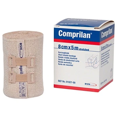 Immagine di BENDA ELASTICA COMPRESSIVA COMPRILAN ESTENSIBILITA&#039; BASSA PELLE 8X500 CM