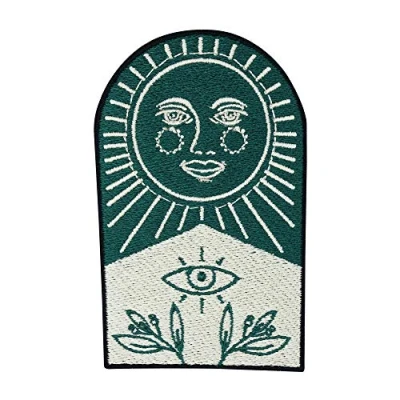 Immagine di Finally Home Soul of The Moon Collection: toppa termoadesiva da applicare con il sole, toppe luna, stelle, per gli occhi e le piante