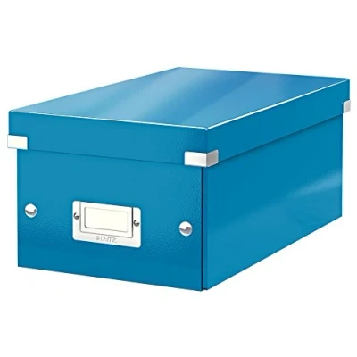 Immagine di Leitz Click &amp; Store WOW Scatola Archivio DVD, per e Organizzazione di Adatta a Casa Ufficio, Blu, 60420036