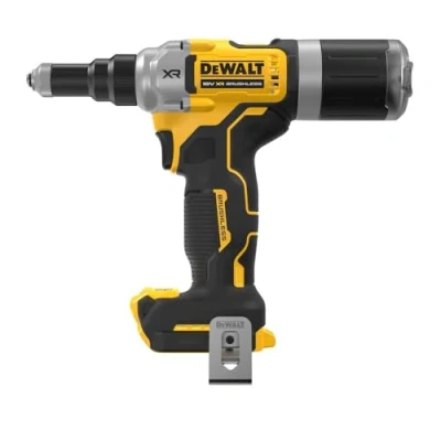 Immagine di Rivettatrice a batteria da 18V per rivetti 4,8 6,4 mm, motore brushless alimentato powerstack, 2 batterie incluse XR