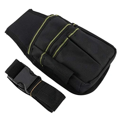 Immagine di Cafopgrill Grembiule di Strumento Cintura Portatile Multi Funzione Giardino con Borsa stoccaggio Regolabile Resistente Tessuto Oxford Impermeabile (Nero)
