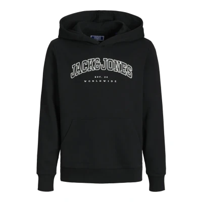 Immagine di Jack &amp; Jones Junior Jjecaleb Varsity HOOD Felpa con cappuccio per bambini, Taglia: 164, Schwarz