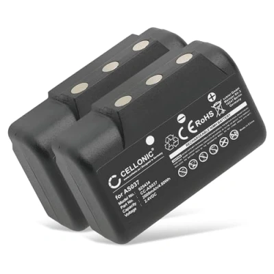 Immagine di subtel 2X Batteria di Ricambio per IMET BE5000, I060 AS037 Sostituzione 2000mAh affidabile pila Telecomando radiocomando