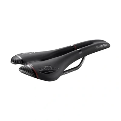 Immagine di Selle San Marco ASPIDE Open Fit Carbon FX Narrow Sella Bicicletta in Carbonio, Rivestimento Microfibra Resistente, Performace Elevate Taglia S2, Nero