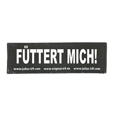 Immagine di Julius K9 Toppe intercambiabili, 1 Paio, FÜTTERT Mich!, Taglia: Large, Nero