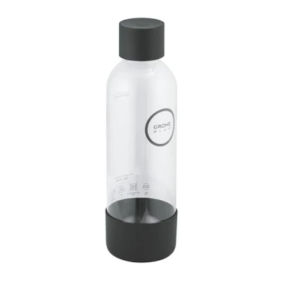 Immagine di GROHE Blue Fizz Gasatore bottiglia d&#039;acqua (capacità: 850 ml, non lavabile in lavastoviglie, compatibile con Fizz), Nero, 41250K00