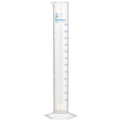 Immagine di Neolab, modello E 1614 Cilindro graduato, a base esagonale, in polipropilene, capacità: 250 ml; diametro: 2 ml