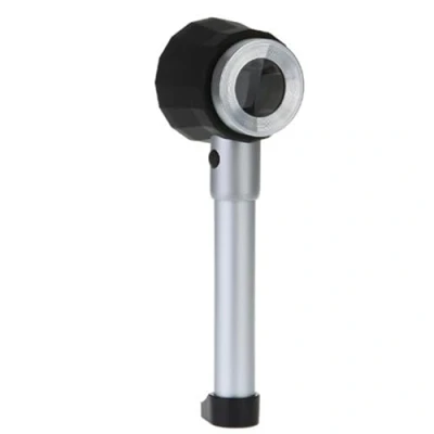 Immagine di Meichoon Lente Ingrandimento Metallo Palmare,Lente 10x Con Luce a LED in Scala,Lente D&#039;ingrandimento per Tessuti Stampa Tessuto Gioielli Antichi Curio Identificazione Autenticare,UC13
