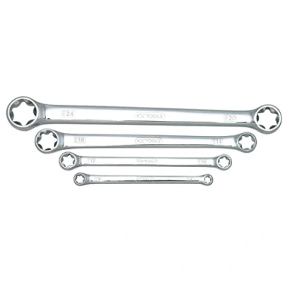 Immagine di KS TOOLS 518.0860 Kit chiavi ad anello doppie E6, E24 Acciaio al cromo vanadio
