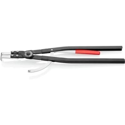 Immagine di Pinza per Anelli di sicurezza Adatto (Pinze anelli) interni 252 400 mm Forma della punta piegata a gomito 90 Knipex 44 20 J61