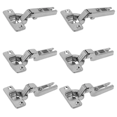 Immagine di Confezione da 4 pezzi !! CERNIERE UNIVERSALI anta legno per mobili GAMMA COMPLETA (Collo 0, 1/2 Collo, Collo alto) diametro tazza 35mm Sgancio slide on con regolazioni 2d.(Dritta o H0)