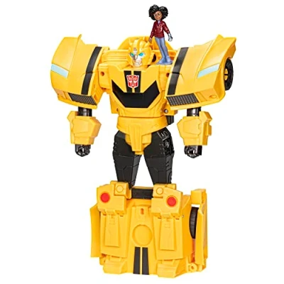 Immagine di Transformers EarthSpark, action figure di Bumblebee Spin Changer da 20 cm con Mo Malto 5 cm, dai 6 anni in su
