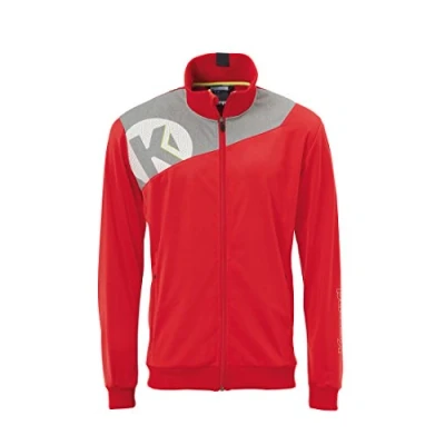Immagine di Kempa Core 2.0 Poly Giacca, Uomo, Rot/Dark Grau Melange, S