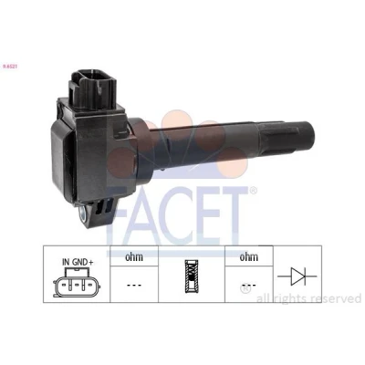 Immagine di FACET 9.6521 Bobina d&#039;accensione SUZUKI: Celerio, SWIFT 4, Vitara IV SUV