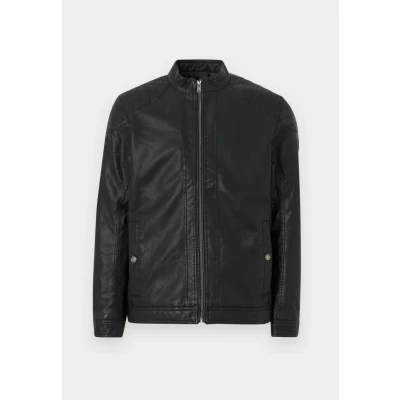 Immagine di TOM Tailor Giacca in similpelle, Uomo, Taglia: Small, Black