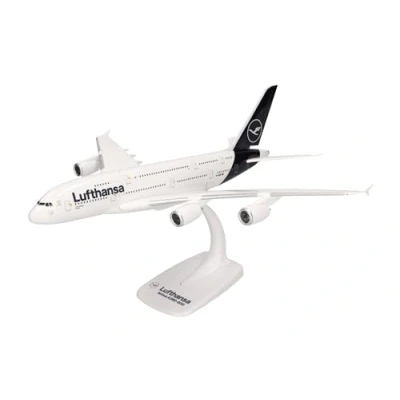 Immagine di herpa Other License Modello di Aereo Airbus A380, Biplano Lufthansa in Scala 1:250 Snap Fit, Pezzo da Collezione, Miniatura Deco, Statuetta con Supporto plastica, Multicolore, 1:250, 612319