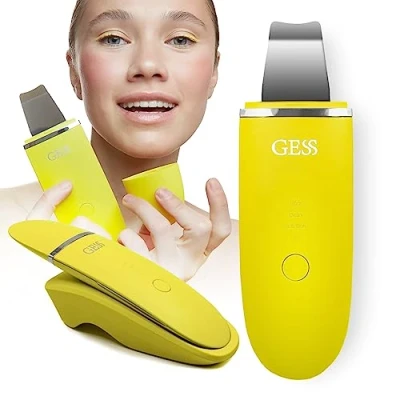 Immagine di GESS Exotic Viso Scrubber Spatola Ultrasuoni 7 procedure, Peeling Fonoforesi ION Cleansing Ionoforesi Cromoterapia Desincrostazione, USB