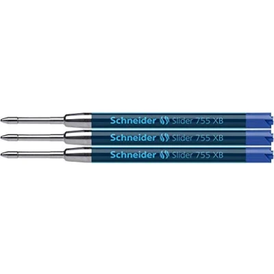 Immagine di Schneider Penna a sfera Slider 755, resistente ai documenti, XB, blu (3)