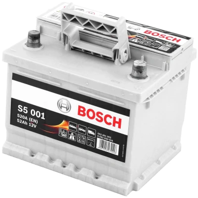 Immagine di BOSCH S5 0 092 S50 010 Batteria avviamento 12V 52Ah 520A B13 FORD: FIESTA 6, FOCUS 3, 5, TOYOTA: Yaris II Hatchback, I Hatchback