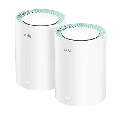 Immagine di Cudy AC1200 Gigabit Sistema WiFi a Rete Completa, Dual Band, Estensore WiFi, Porte Gigabit, Antenne ad alto guadagno, VPN, Cloudflare, Connetti fino 100 Dispositivi, M1300 2 Pacchetto