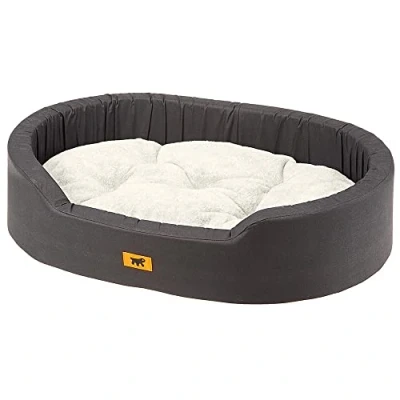 Immagine di Ferplast Cuccia Cane Interno Dandy Cuscino Romovibile in Pelliccia Ecologica, Lavabile, Rivestimento Cotone con Soffice imbottitura, ideale anche come Gatto, 55 x 41 h 15 cm.