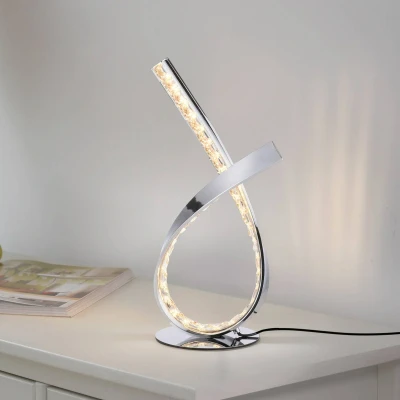 Immagine di Paul Neuhaus Lampada LED da tavolo Brilla, dimming, cromo