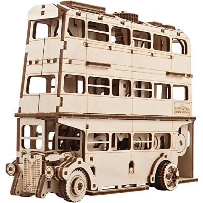 Immagine di UGEARS Harry Potter Nottetempo Puzzle 3D Modellini da Costruire Legno Meccanico per Adulti Rompicapo Kit di Modellismo con Motore Spring e Forma Espandibile