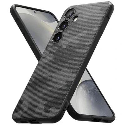 Immagine di Ringke Onyx Design Compatibile con Cover Samsung S24 Plus, Unico Ottima Grip Antiscivolo Antiurto Perfetta Calza Custodia Robusta Disegnato per Galaxy Plus Camo Black