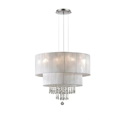 Immagine di Ideal Lux Lampada a Sospensione E27, Bianco, 71 x 120 cm