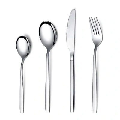 Immagine di Berglander Set di Posate in Acciaio Inox, 24 Pezzi, Servizio per 6 Persone