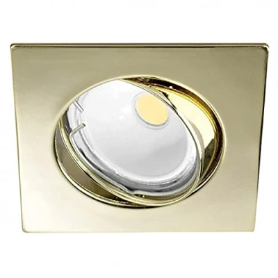 Immagine di Wonderlamp W E000013 Basic Kit di faretto da incasso quadrato, colore oro