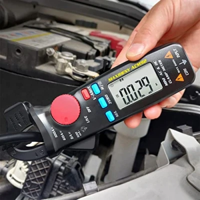 Immagine di MAXRIENY Multimetro Tester a pinza amperometrica CC CA Multimeter 6000 conteggi Amperometro Voltmetro digitale corrente Resistenza Frequenza Controllo della tensione Continuità di
