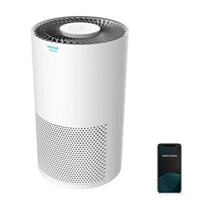 Immagine di Cecotec Purificatore D&#039;Aria Connesso TotalPure 2000 Connected. con Telecomando. 50 W, 160 Cadr, 3 Stadi di Filtraggio, Pannello Touch, Controllo Wi Fi, Timer, Copertura M3