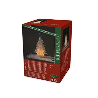 Immagine di Konstsmide 2803 000 figura acrilica Albero di natale Bianco caldo LED (monocolore) Trasparente