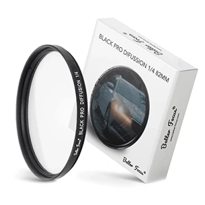 Immagine di Better Focus Black Diffusion Pro Mist Filter 1/4 82 mm Glow Effect Cinebloom Promist