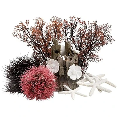 Immagine di BiOrb Decor Set 15L Red Forest Decorazione Acquario, completo di Accessori subacquei, per Rosso e Bianco