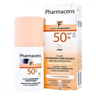 Immagine di FARMACERIS FLUIDO OCRONNO KORYGUJACY SPF 50+ 01 AVORIO 30ML