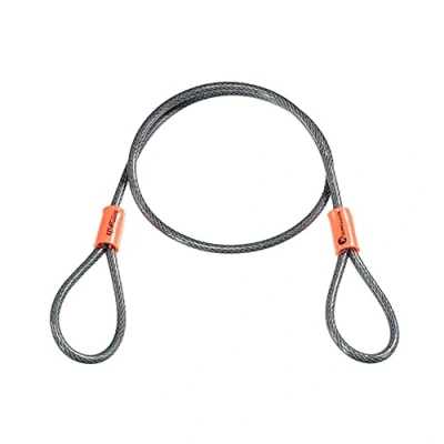Immagine di Kryptonite Cavo a doppio cappio Kryptoflex 525Cavo antifurto per bici Combinabile con tutti i lucchetti U e bloccadisco Utile il blocco di componenti sgancio accessori Lunghezza 76 cm