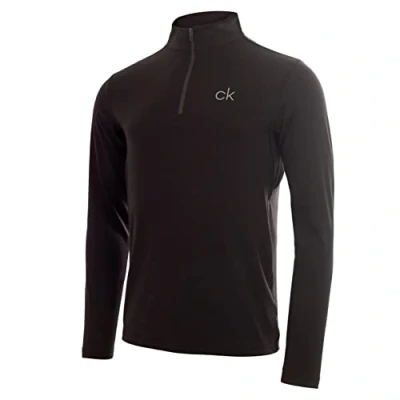 Immagine di Calvin Klein Maglia da uomo in cotone con lampo corta Oscurante. Small