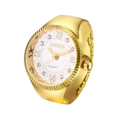Immagine di JewelryWe Orologio al Quarzo Dito Elastico: da Uomo Donna Semplice in Acciaio Inossidabile senza Numero Idee Regalo per lui lei