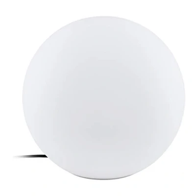 Immagine di Eglo Monterolo Sfera da giardino, 1 luce, lampada terra, in plastica, colore: bianco, attacco E27, diametro: 39 cm, IP65
