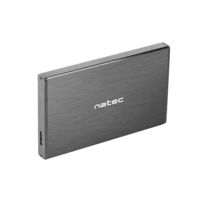 Immagine di Natec NKZ 0941 Custodia esterna Rhino Go per disco rigido 2,5&quot;/SSD, Usb 3.0 Sata nera