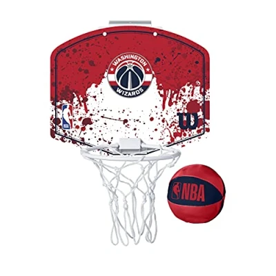Immagine di Wilson Team, Mini Basketball Set Uomo Nba Team Hoop Waswiz Original Colors, ONE SIZE