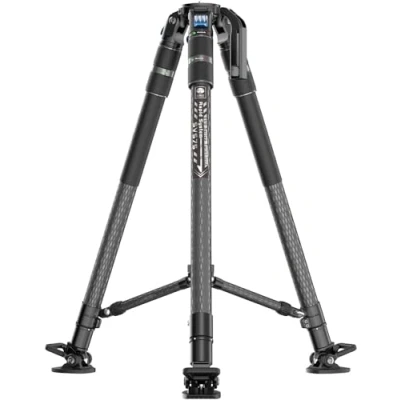 Immagine di SIRUI SVS75 Treppiede Video Professionale, in Fibra di Carbonio da 155cm con Regolazione Dell&#039;altezza un Unico Passaggio, Carico Fino a 25kg, Professionale per Videocamera